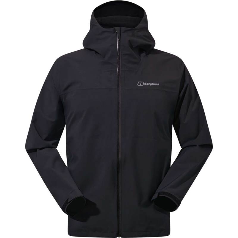 Berghaus Men s Arnaby Hooded Waterproof Jacket Black Black