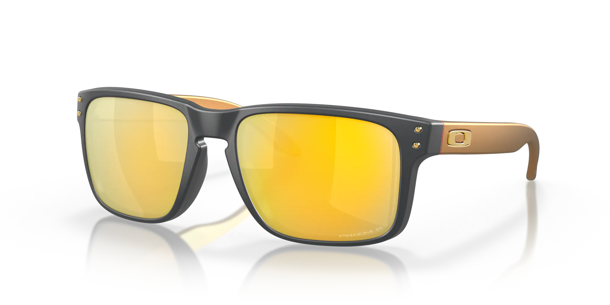 Oakley Holbrook OO9102 W455 Matte Carbon Prizm 24k Polarized