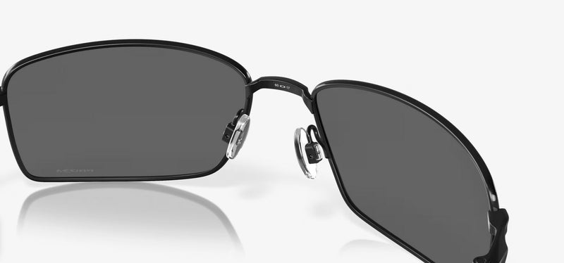 Oakley Square Wire Sunglasses OO4075-1360-Polished Black/Prizm Black