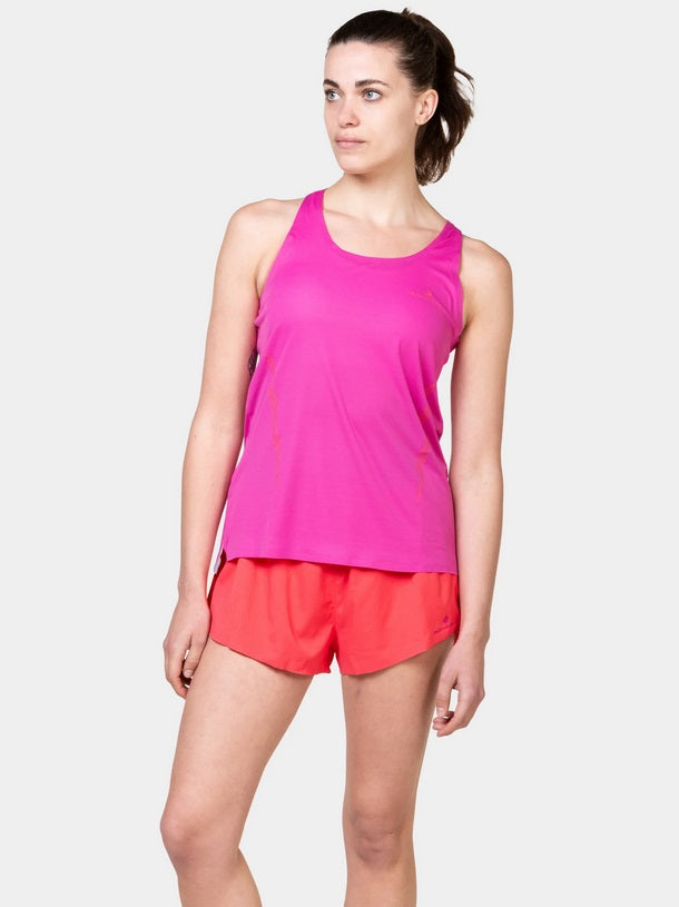 Ronhill Women's Tech Race Vest Top-Razzmatazz/Sunset