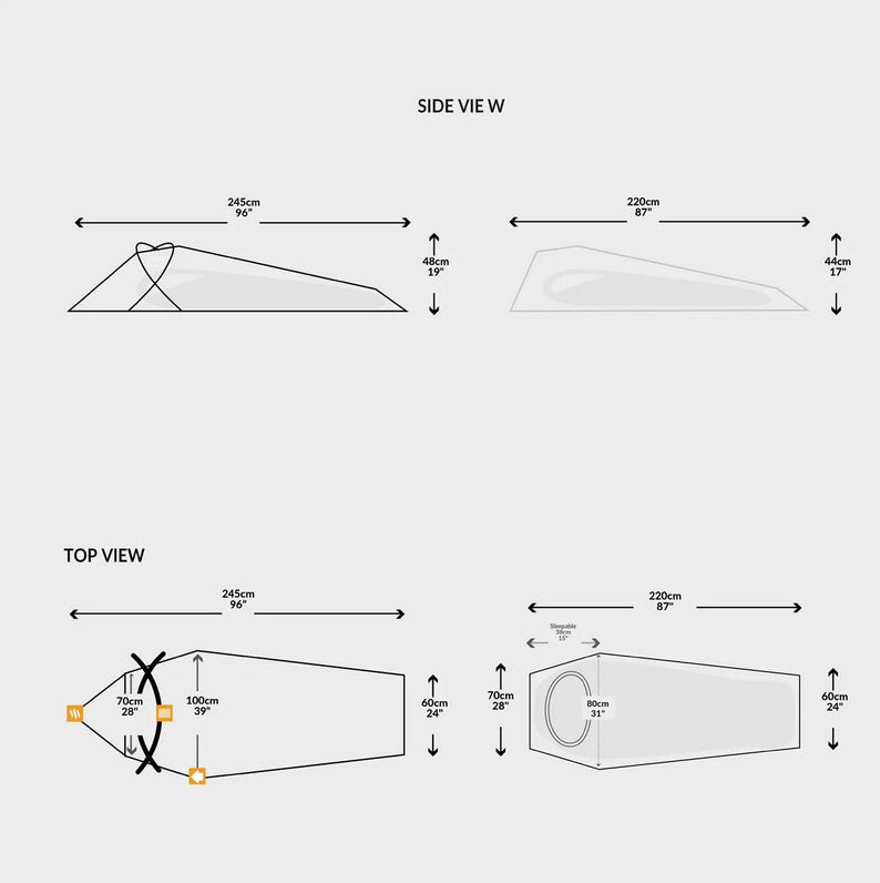 Snugpak Stratosphere Waterproof Bivvi Shelter-Assorted Colours