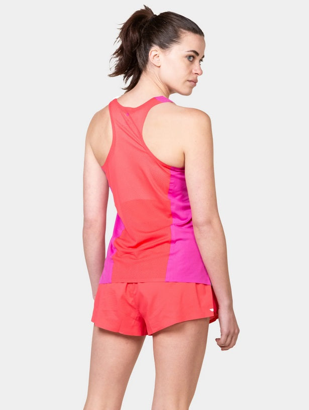 Ronhill Women's Tech Race Vest Top-Razzmatazz/Sunset