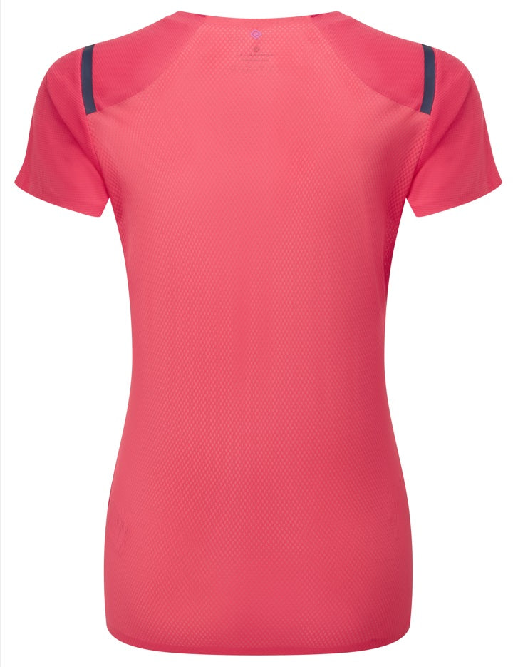 Ronhill Women's Tech Race S/S Tee-Sunset/Razzmatazz