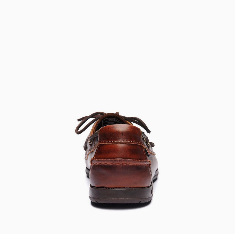 Sebago Endeavor Waxed Leather Boat Shoe-Brown Gum