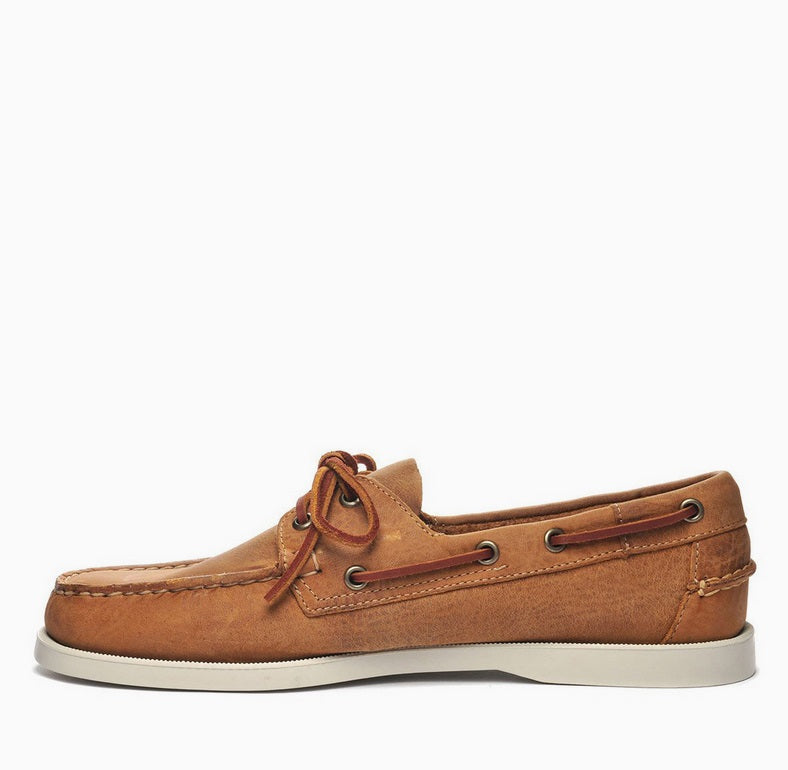 Sebago Docksides Portland Crazy Horse-Brown Tan