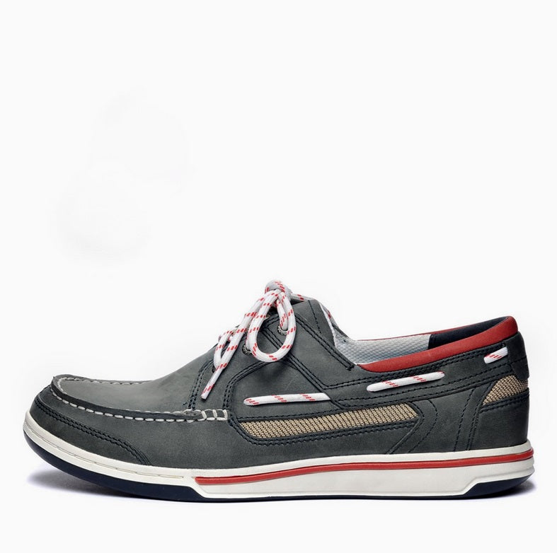 Sebago Triton Three-Eye Boat Shoe Men's-Blue Navy