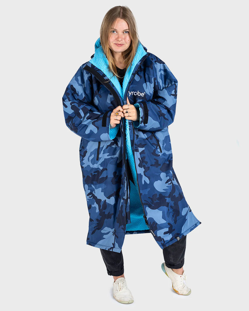 Dryrobe Advance Long Sleeve-Blue Camo/Blue