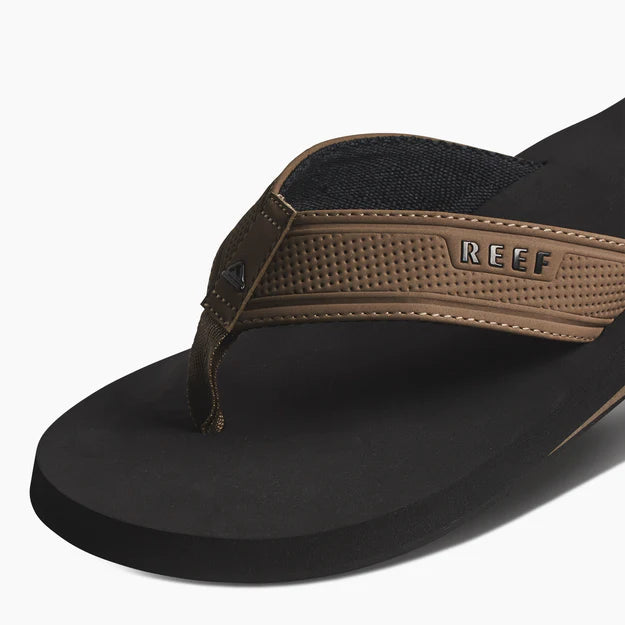 Reef The Layback Men's Flip Flops-Black/Tan