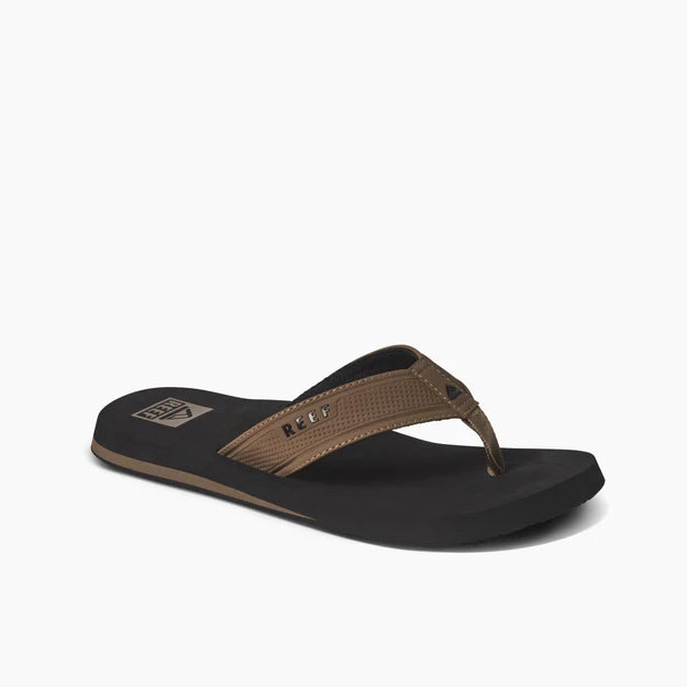 Reef The Layback Men's Flip Flops-Black/Tan