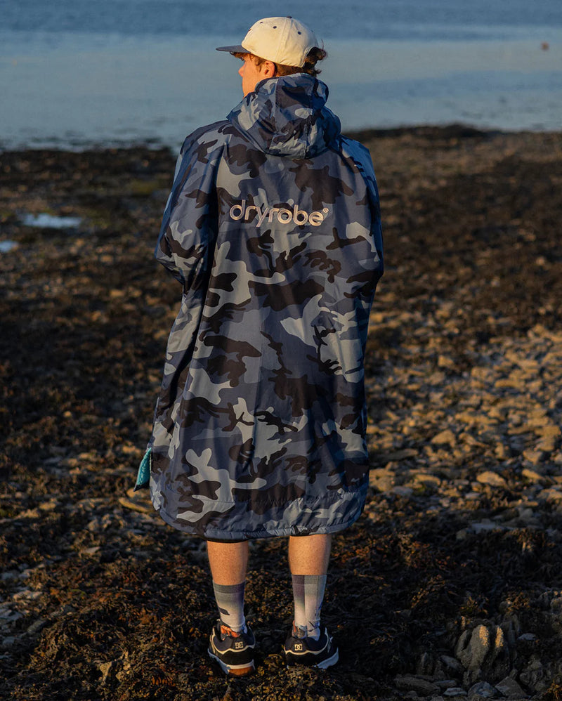 Dryrobe Advance Long Sleeve-Blue Camo/Blue