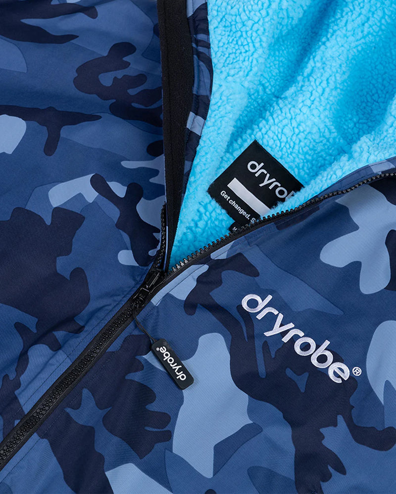 Dryrobe Advance Long Sleeve-Blue Camo/Blue