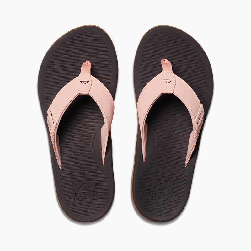 Reef Santa Ana Womens Flip Flops-Peach Parfait