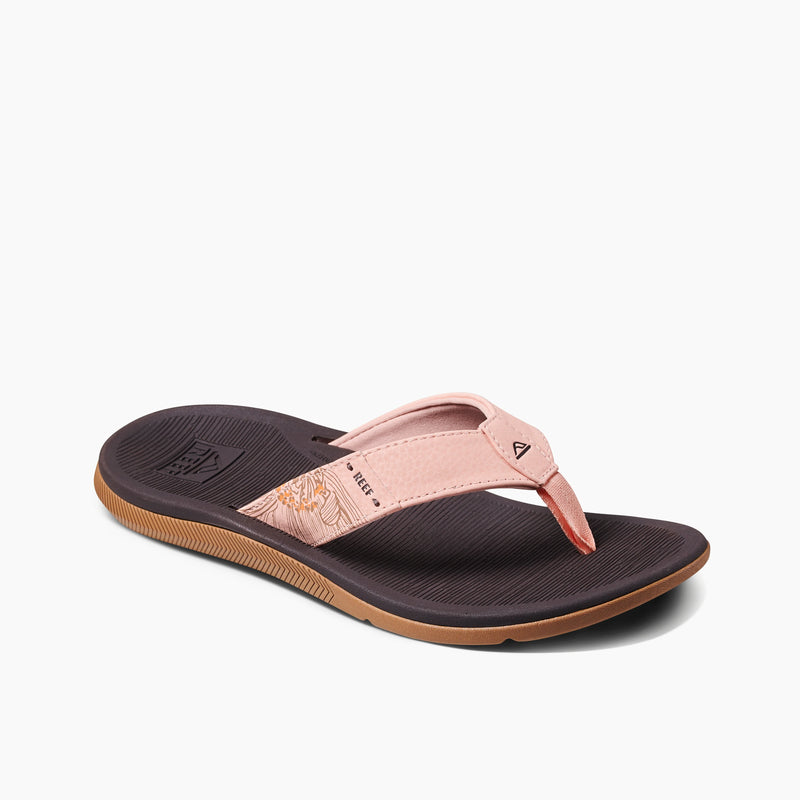 Reef Santa Ana Womens Flip Flops-Peach Parfait