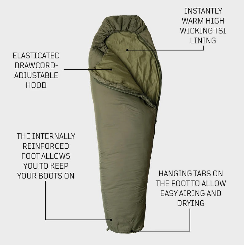 Snugpak Tactical 2 Sleeping Bag UK MADE-Assorted Colours