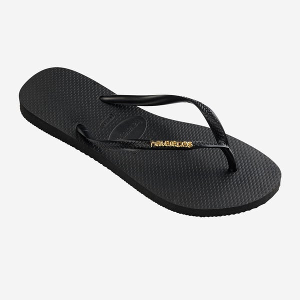 Havaianas Women's Slim Logo Metallic Flip Flops-Assorted Colours