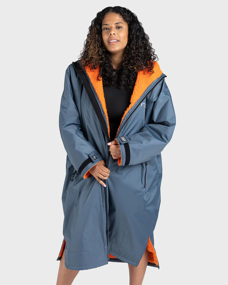 Dryrobe Advance Long Sleeve-Dark Grey Orange