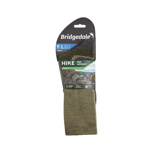 Bridgedale Midweight Merino Performance Boot Socks-Assorted Colours