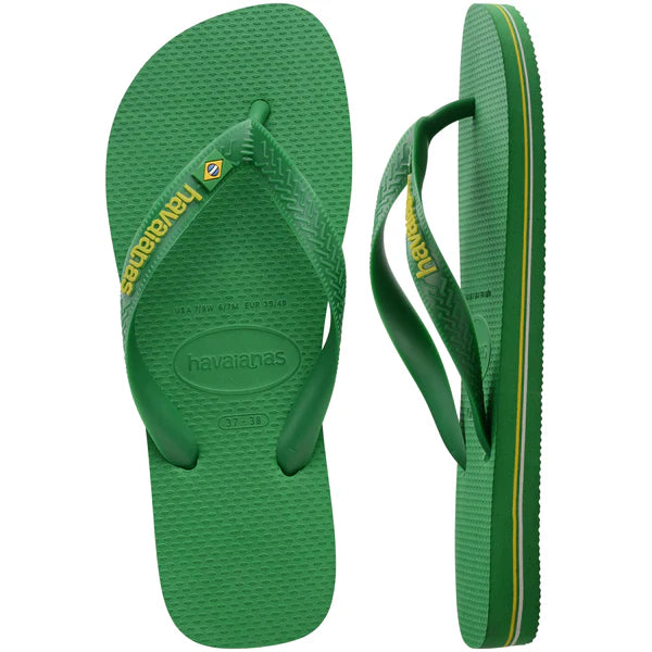 Havaianas Men's Brasil Logo Neon Flip Flops-Assorted Colours