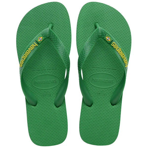 Havaianas Men's Brasil Logo Neon Flip Flops-Assorted Colours