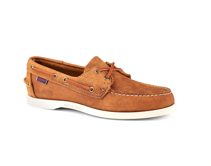 Sebago Docksides Portland Crazy Horse Brown Tan